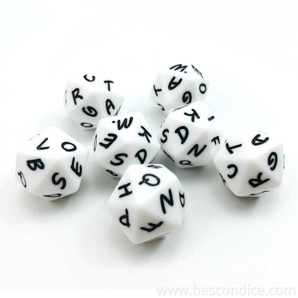 Creative English Letter D20 Dice 20 Capital 1 Creative English Letter D20 Dice 20 Capital 1